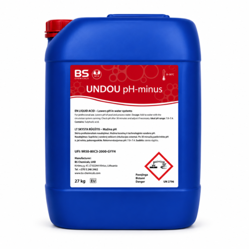 UNDUO pH-minus – baseino vandens pH mažinimo priemonė 20 L