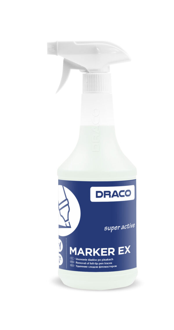 MARKER_EX_-750_259_95_v09_190419-1.jpg MARKER EX PRODUKTAS ŽYMEKLIUI ŠALINTI NUO PLAUNAMŲ PAVIRŠIŲ,Draco 750ml