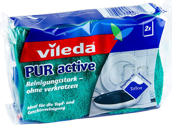 VILEDA šveičianti kempinė PUR active, 2vnt.
