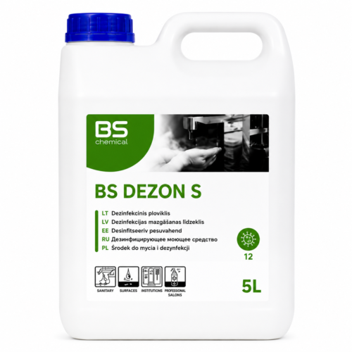BS Dezon S – rankų ir paviršių dezinfekavimo priemonė 5 L