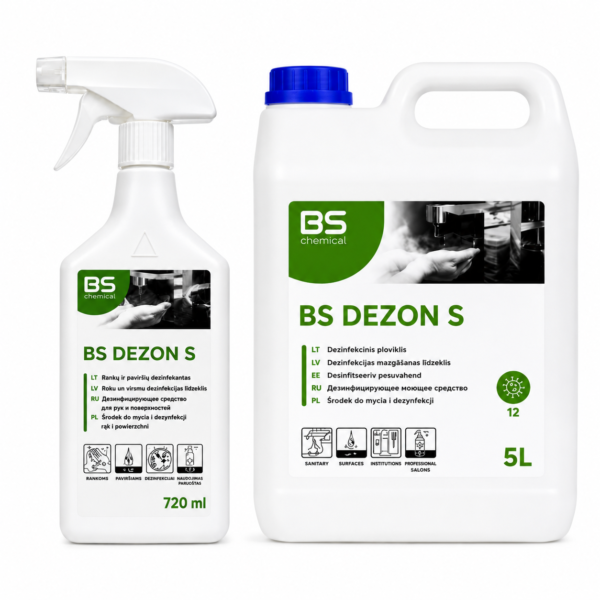 dezon s BS Dezon S – rankų ir paviršių dezinfekavimo priemonė