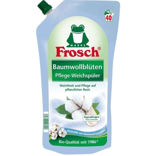 Skalbinių minkštiklis FROSCH medvilnės žiedų kvapo, 1L