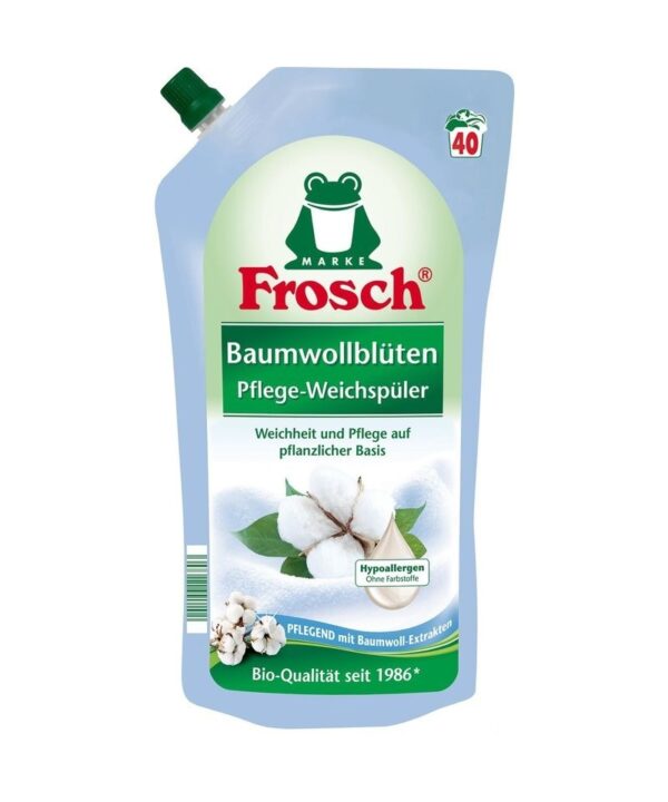 Skalbinių minkštiklis FROSCH medvilnės žiedų kvapo, 1L