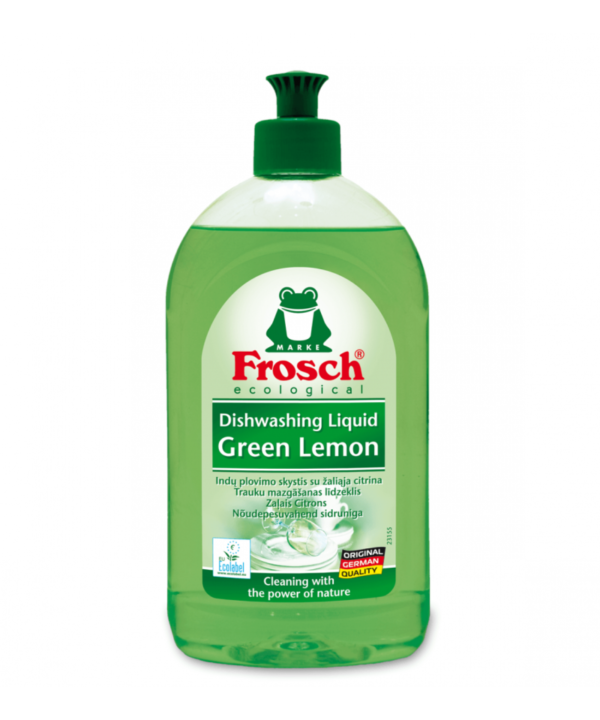 Indų ploviklis FROSCH green lemon, 500 ml