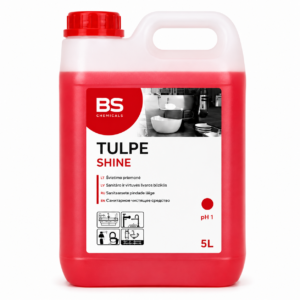 Tulpe Shine – profesionali sanitarinių patalpų valymo priemonė 5 L