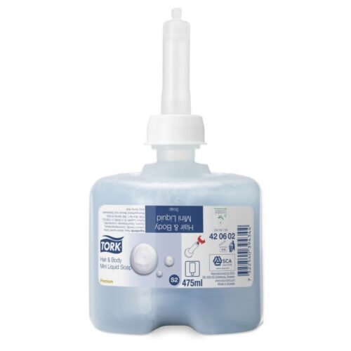 tork-skystas-muilas-plaukams-ir-kunui-420602-475ml.jpg Skystas muilas TORK, premium S2, 420602, 475ml