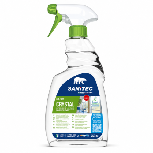CRY SANITEC CRYSTAL – stiklų ir veidrodžių valiklis 750 ml