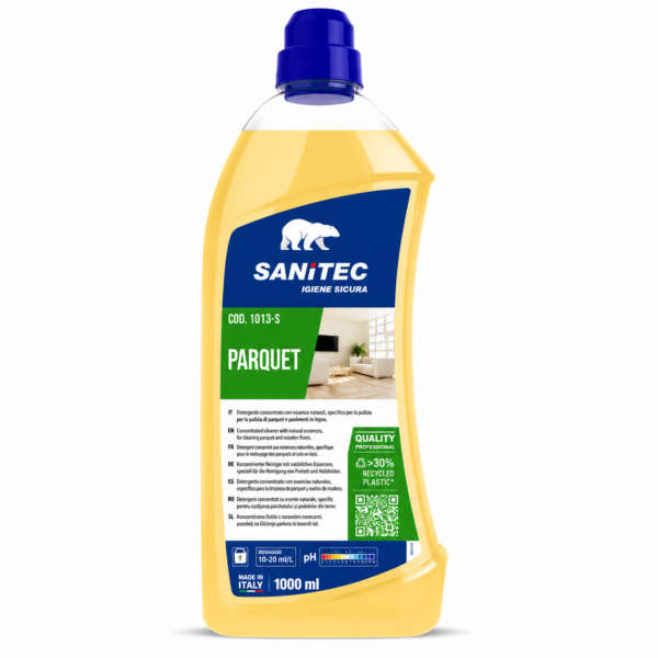 SANITEC PARQUET – medinių grindų valiklis 1 L