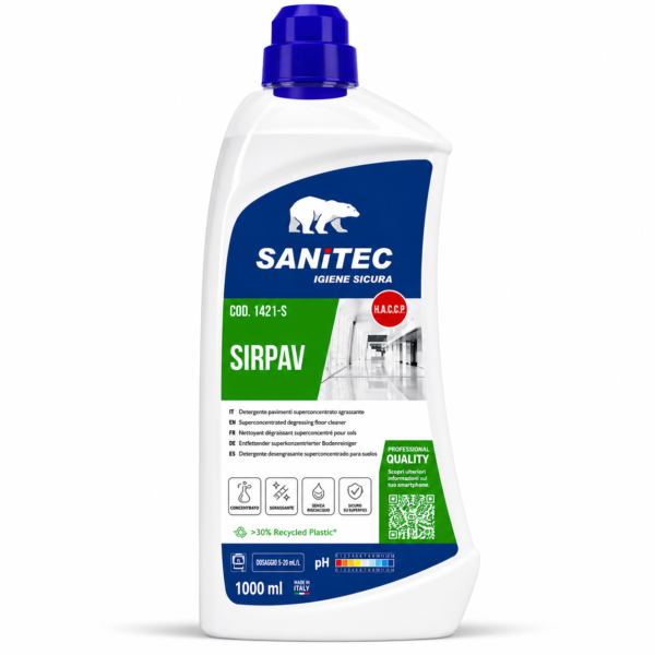 SANITEC SIRPAV – koncentruota riebalus šalinanti priemonė 1 L