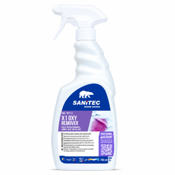SANITEC  X1 Oxy Remover – dėmių valiklis skalbiniams su aktyviu deguonimi 500 ml