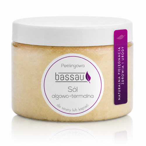 BASSAU – Dumblių–terminė šveičiamoji druska pirčiai ir voniai 500 g