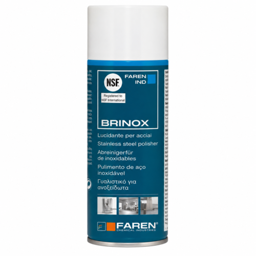 burinox FAREN BRINOX – nerūdijančio plieno valiklis ir poliravimo priemonė 400 ml