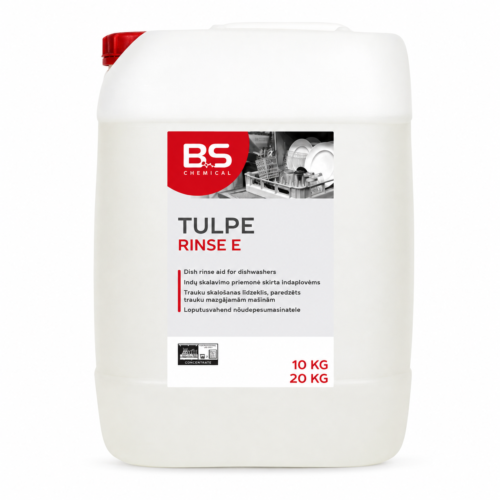 Tulpe Rinse E – indų skalavimo priemonė indaplovėms